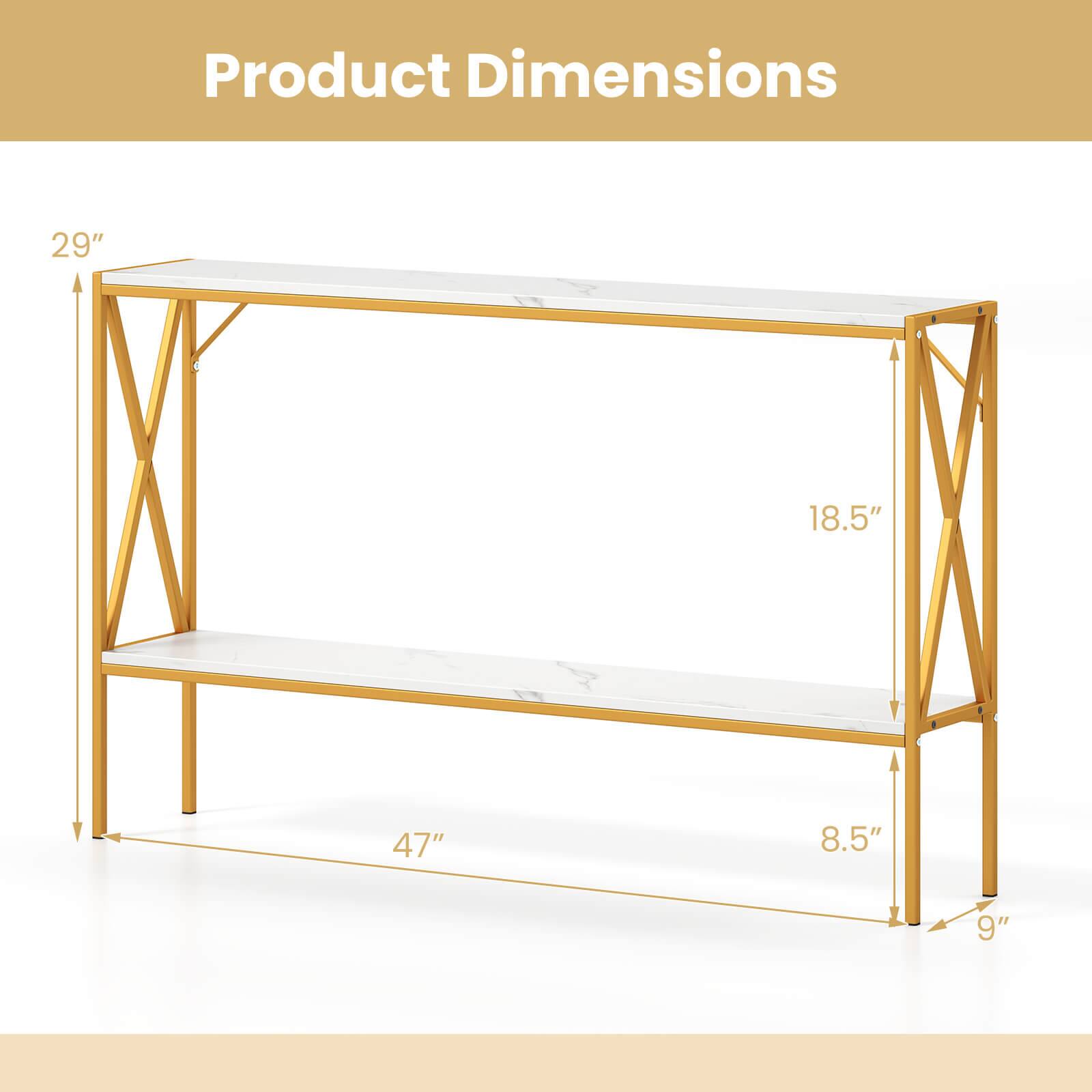 Product Dimensions

29"  
18.5"  
47"  
8.5"  
9"
