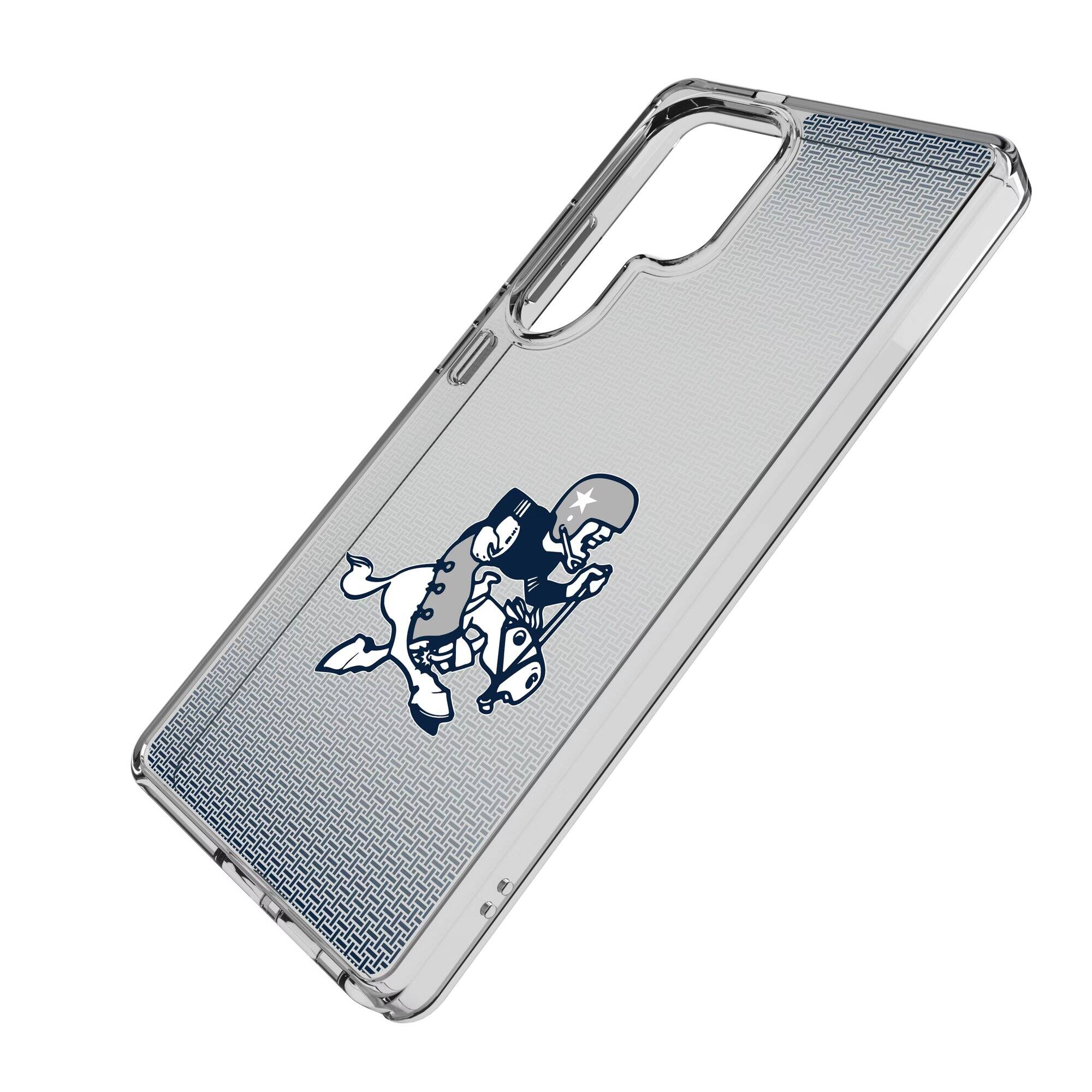 Alt View 1. Keyscaper - Dallas Cowboys Linen Logo Galaxy Clear Case - S24 Ultra - Multicolor.