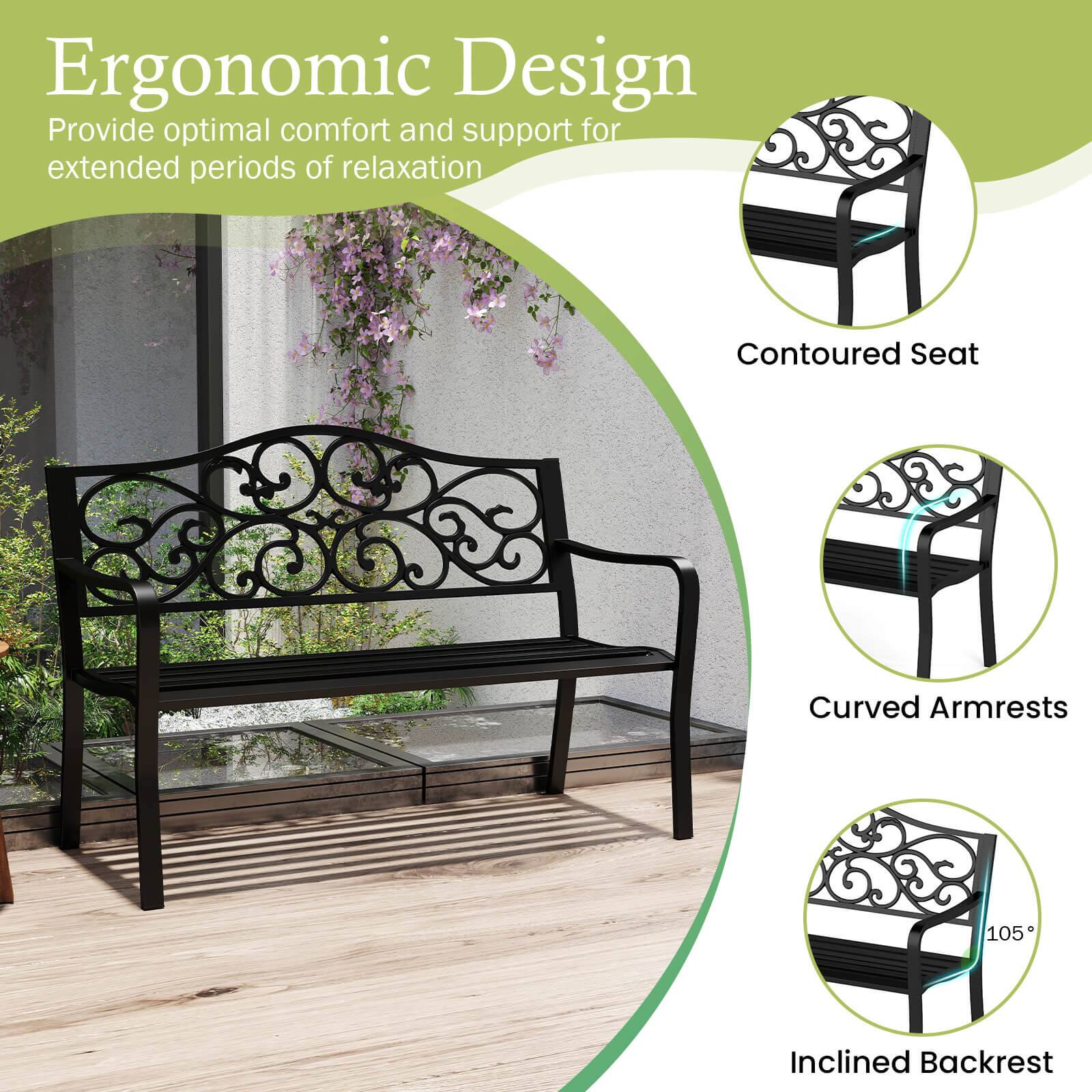 Ergonomic Design
Provide optimal comfort and support for extended periods of relaxation
Contoured Seat
Curved Armrests
Inclined Backrest