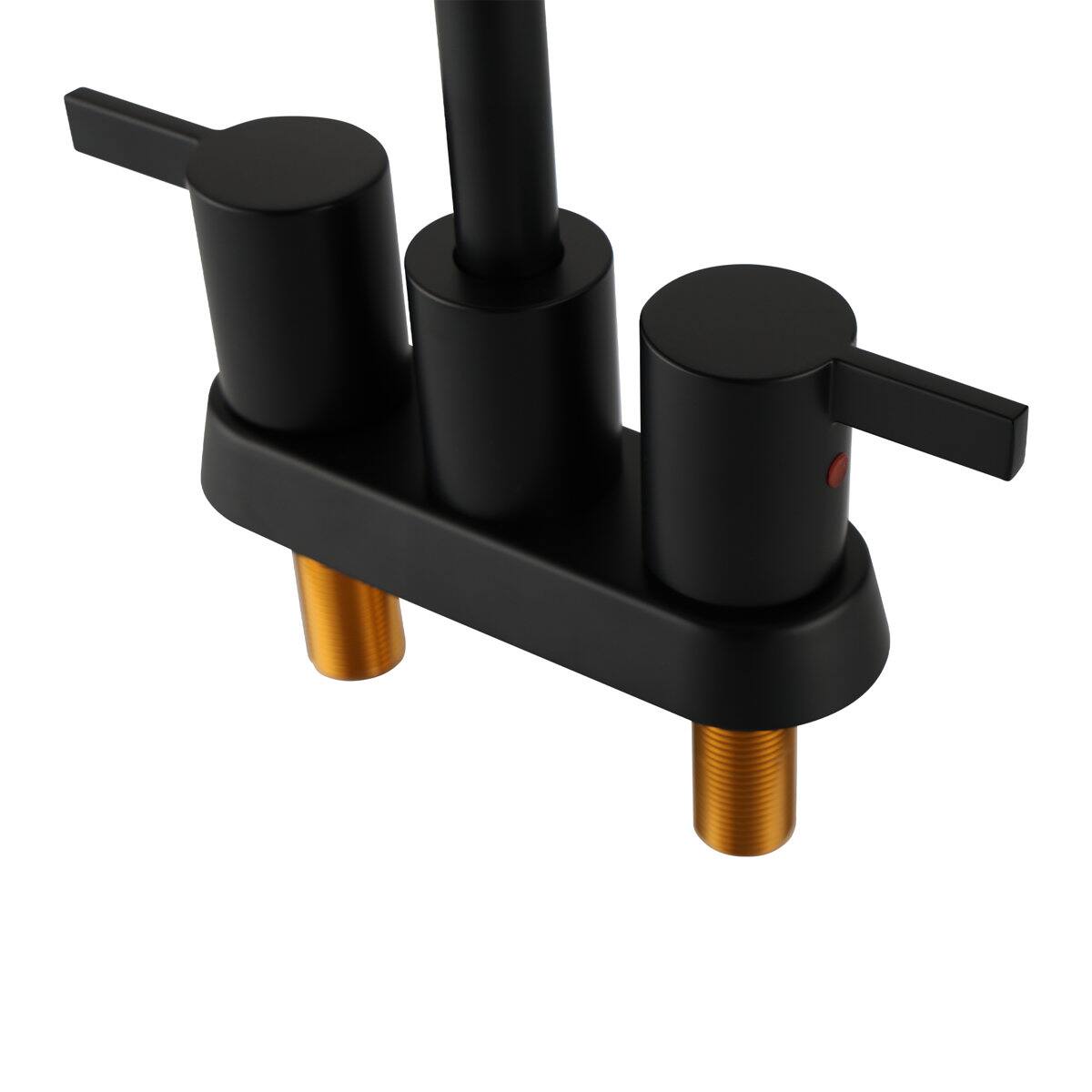 Alt View 4. Bothwa Home - Bothwa home  Bathroom Faucet For bathroom Sink  With Two Handles - Matte Black.