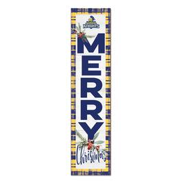 Jardine - Carleton Knights 12'' x 48'' Outdoor Merry Christmas Leaner - White