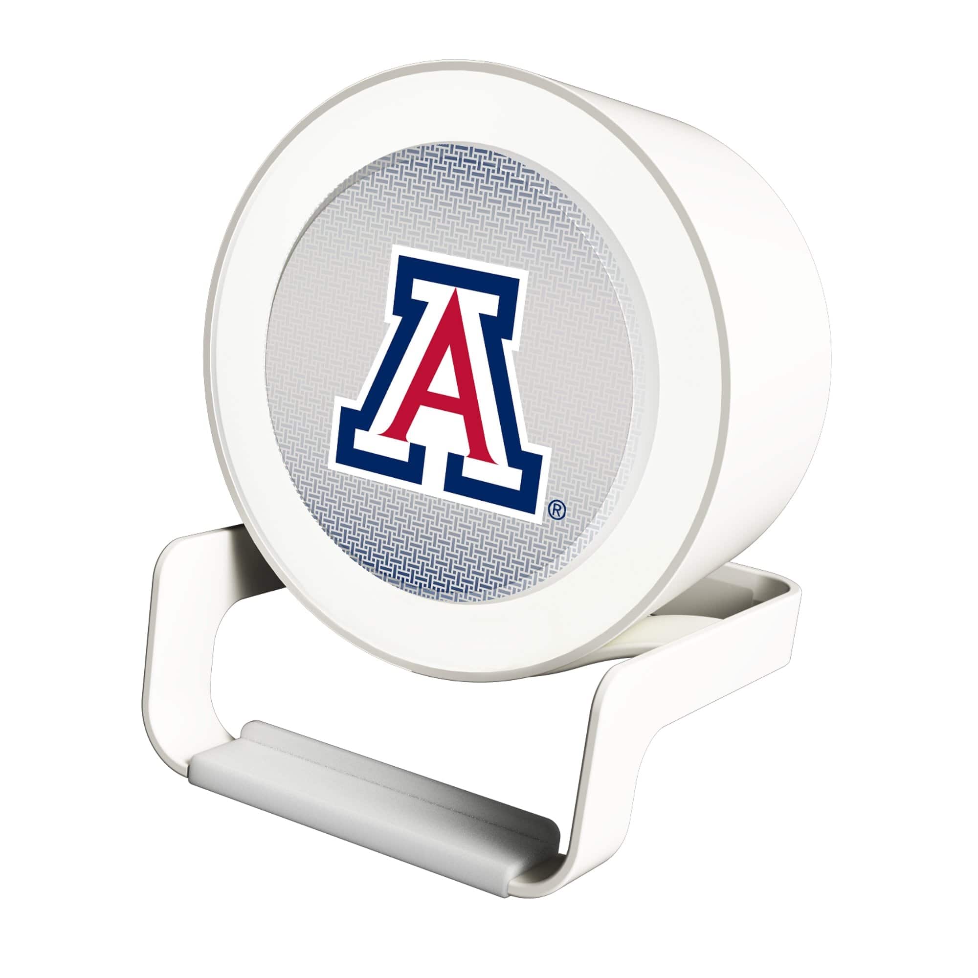 Front. Keyscaper - Arizona Wildcats Linen Print Nightlight Charger & Bluetooth Speaker - White.