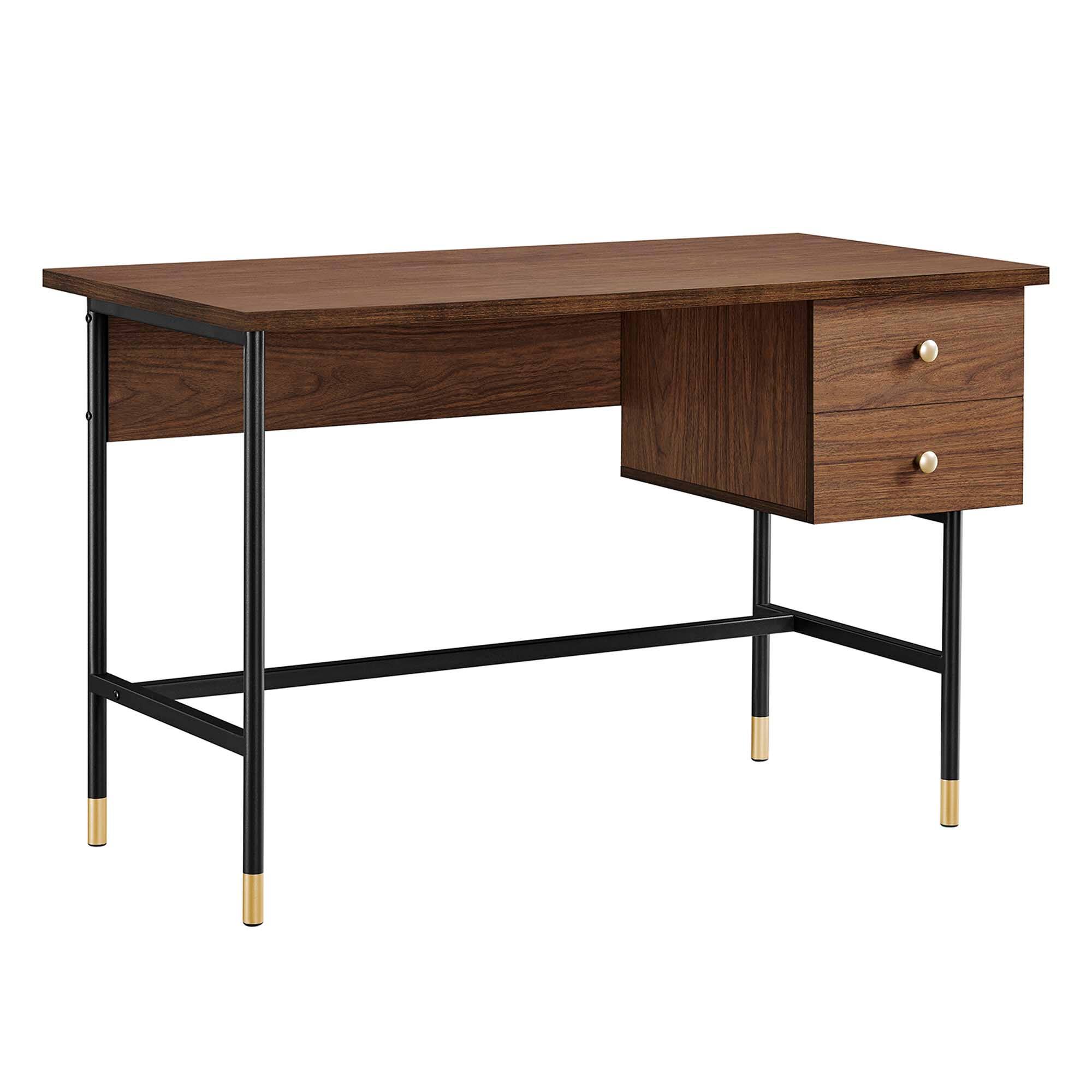 Angle. Modway - Nexus Office Desk by Modway - Black Walnut.
