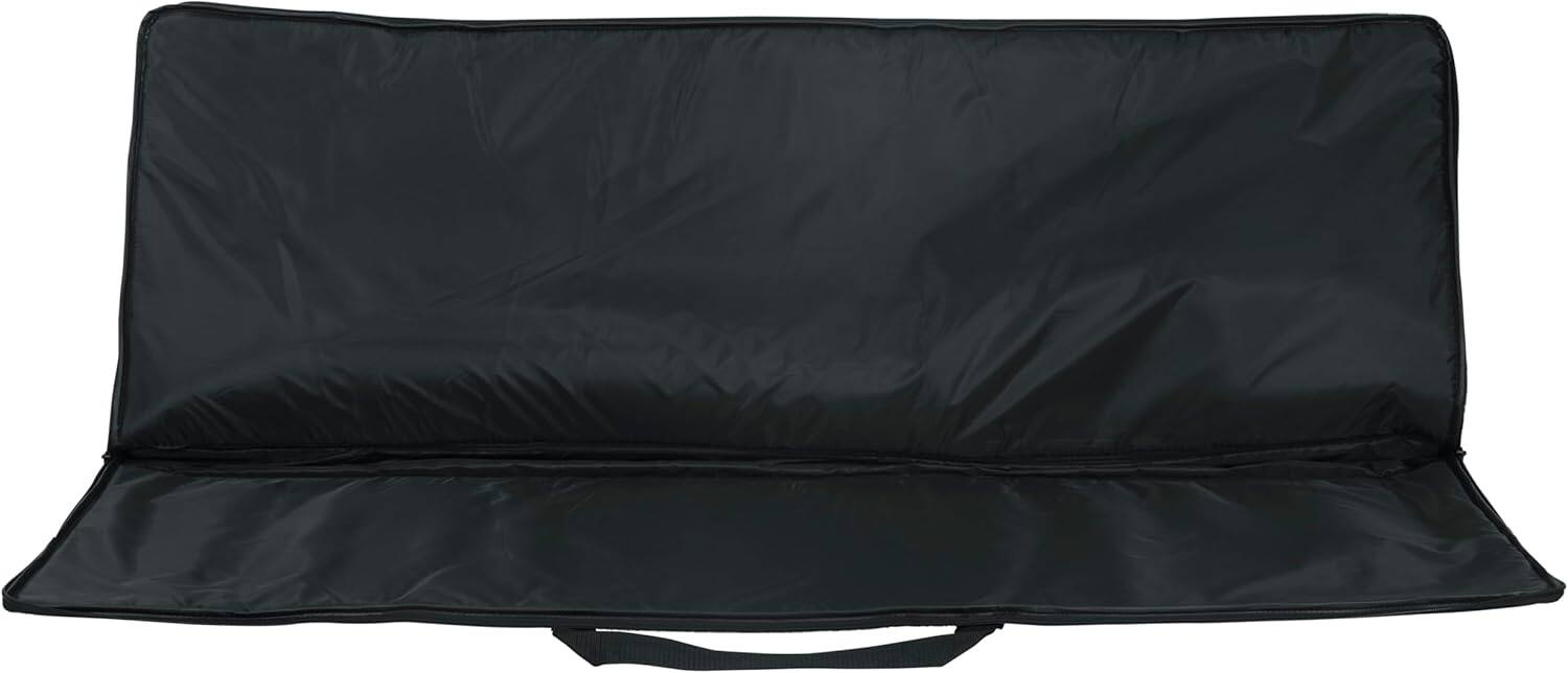 Left. Gator - Economy 76-Key Keyboard Gig Bag, Lightweight Envelope-Style Design, Water-Resistant Nylon Exterior & Foam Padding - Black.
