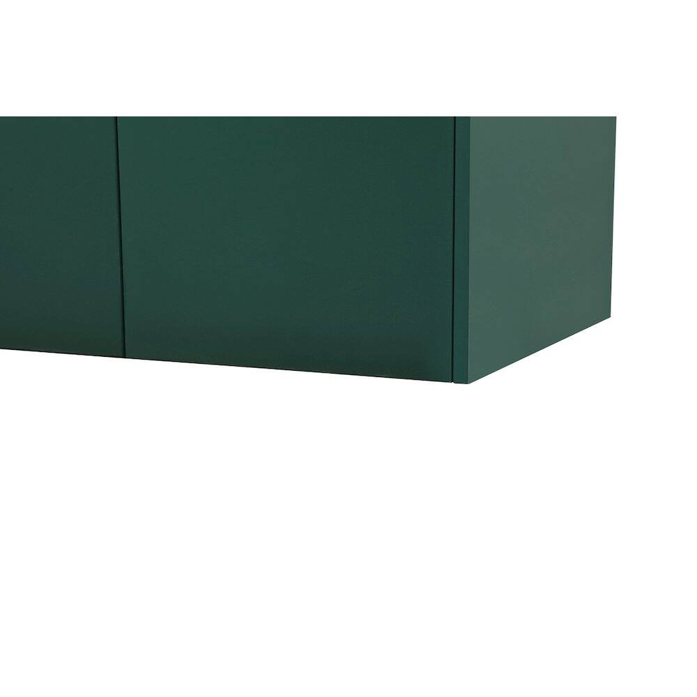 Left. Elegant Kitchen and Bath - 30 Inch Single Bathroom Vanity In Green - Green.