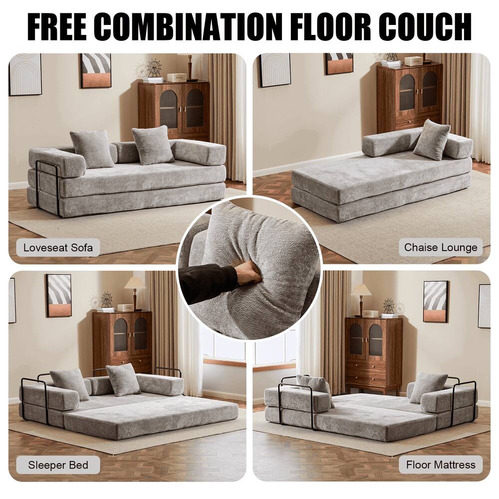 FREE COMBINATION FLOOR COUCH

- Loveseat Sofa
- Chaise Lounge
- Sleeper Bed
- Floor Mattress