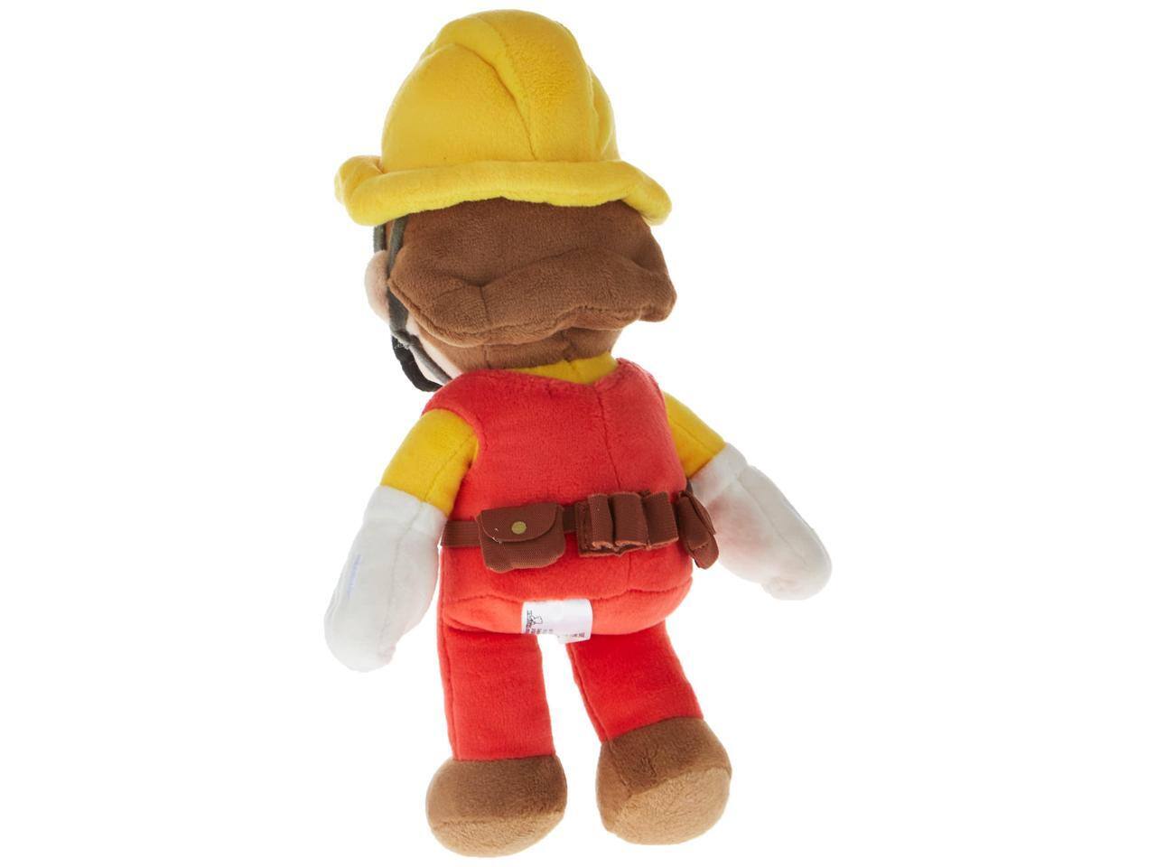 Alt View 2. Little Buddy - Super Mario All Star Collection 9.5 Inch Plush | Builder Mario - Yellow.