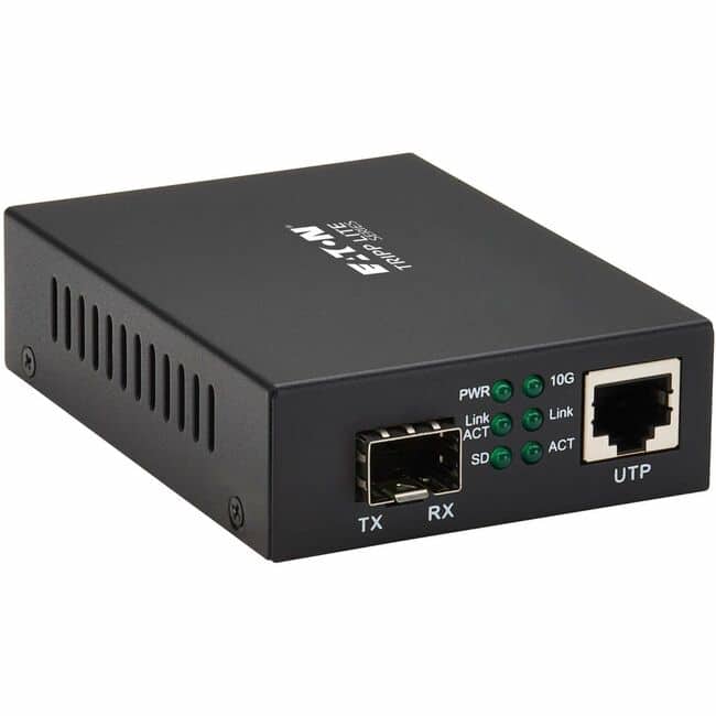 Tripp Lite - series N786-001-SFP Transceiver/Media Converter - 1 x Network (RJ-45) - Single-mode, Multi-mode - 850 nm - Black