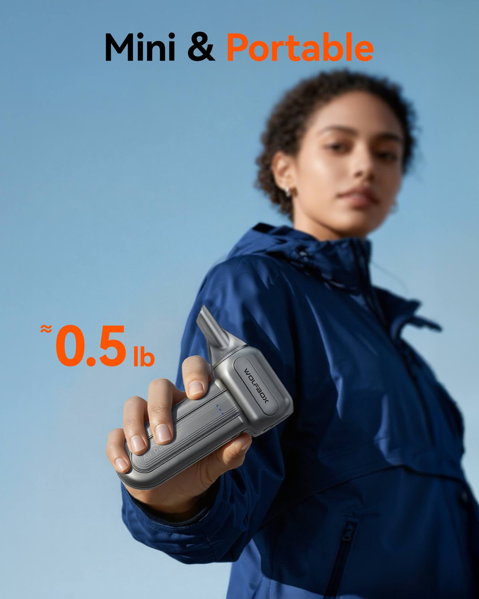 Mini & Portable  
0.5 lb