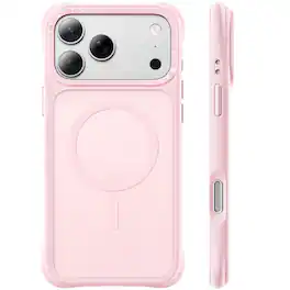 Ornarto - for iPhone 18 Pro Case 6.3", Slim Shockproof Translucent Matte Phone Case with MagSafe - Chalk Pink