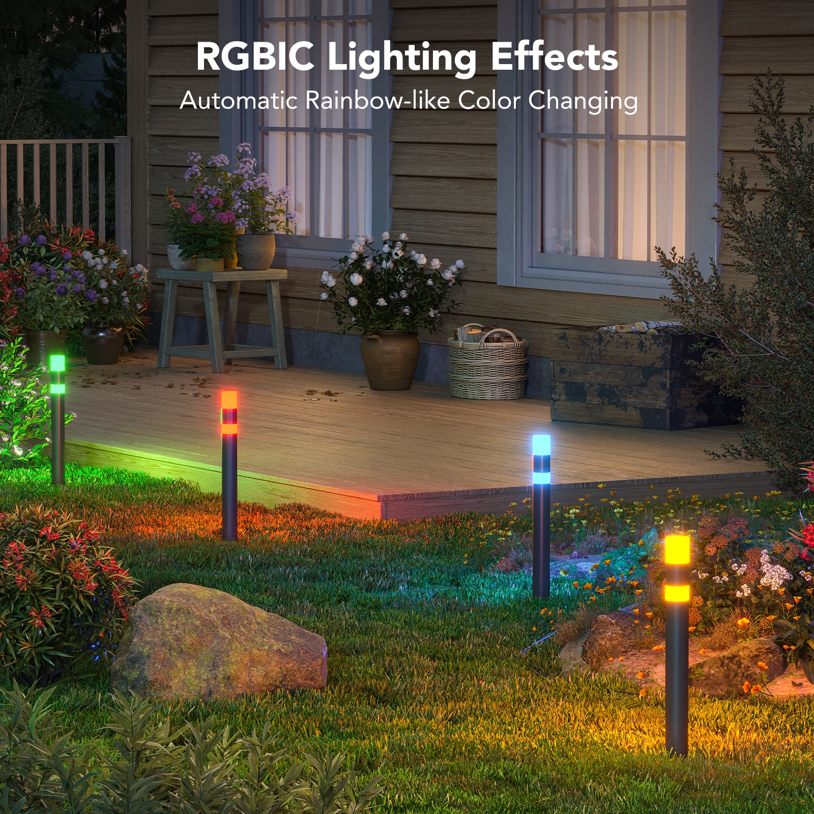 RGBIC Lighting Effects Automatic Rainbow-like Color Changing