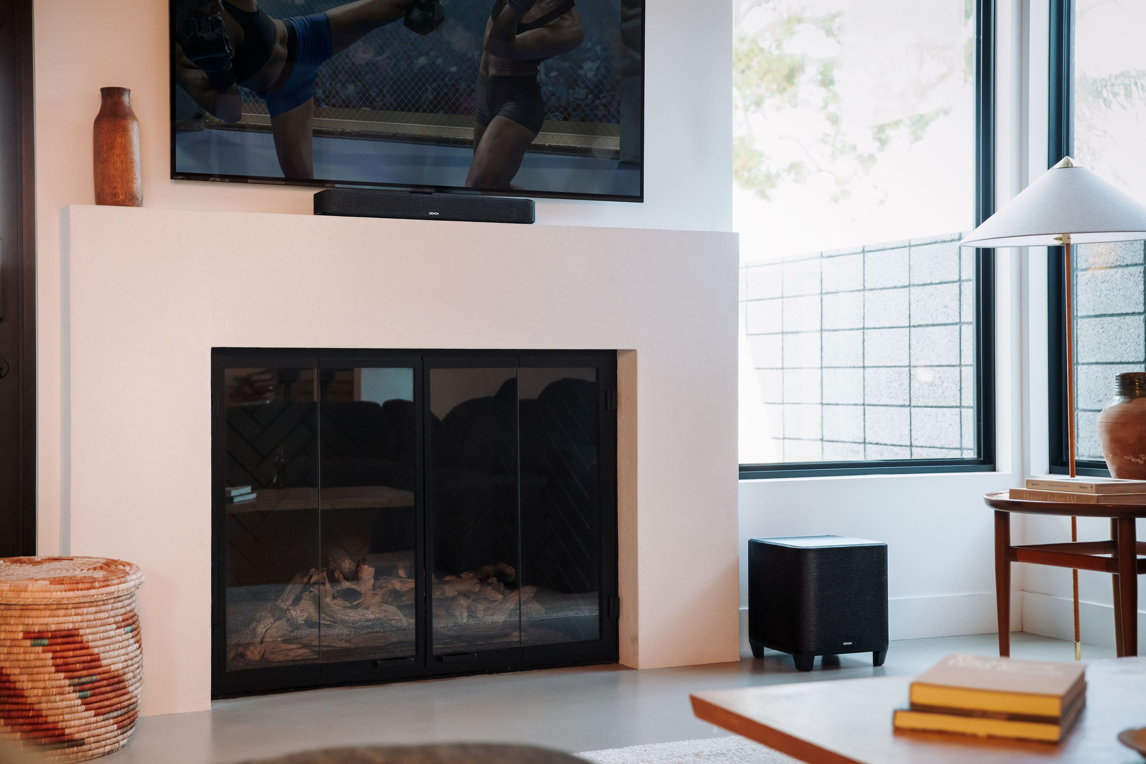 Alt View 12. Denon - Home Wireless Subwoofer with Built-in HEOS - Black.