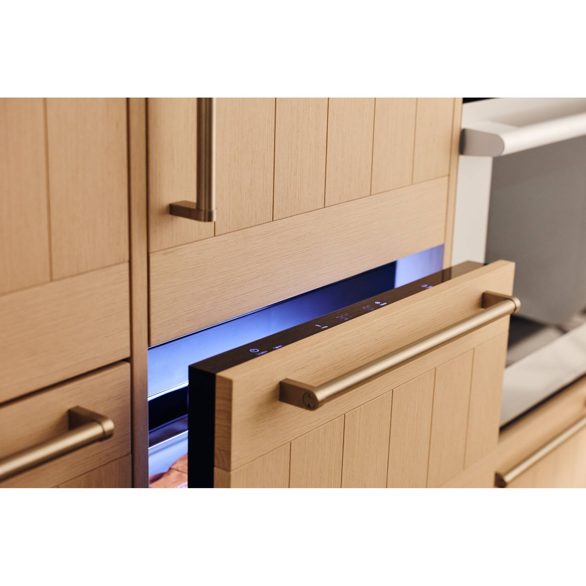 Alt View 5. SKS - 24 in Wide 3.4 Cu. Ft. Built-in Undercounter Convertible Refrigerator/Freezer Drawers - Custom Panel Ready.