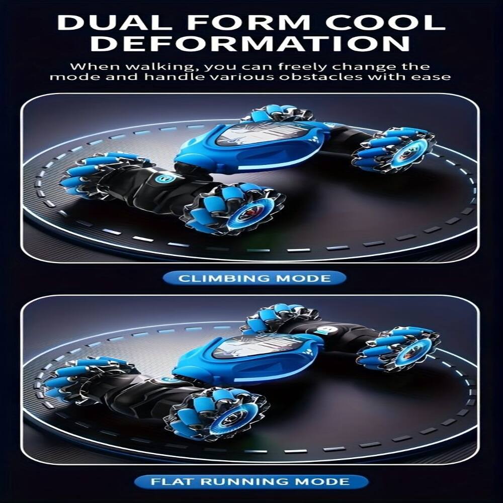 DUAL FORM COOL DEFORMATION  
When walking, you can freely change the mode and handle various obstacles with ease  

1. CLIMBING MODE  
2. FLAT RUNNING MODE