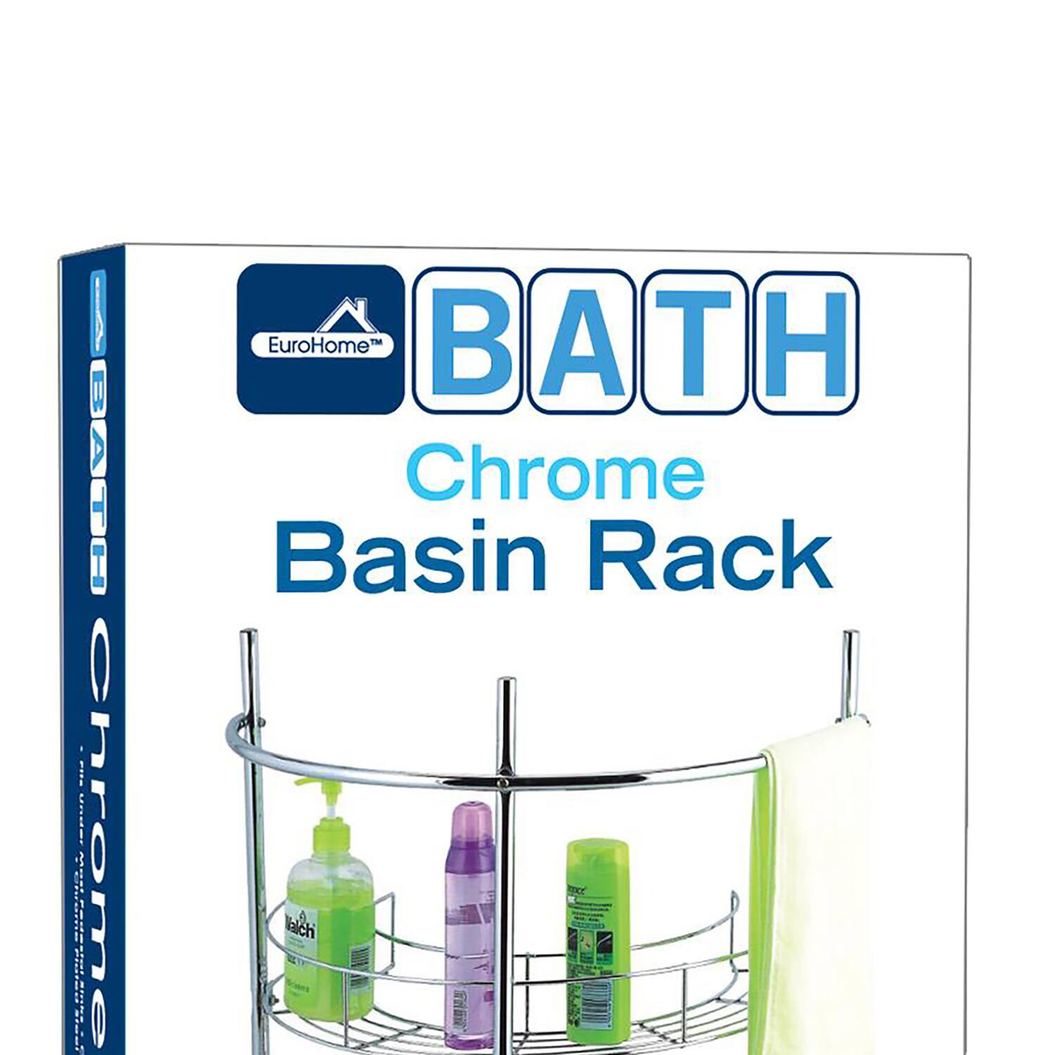 BAUH Chrome EuroHome™ BATH Chrome Basin Rack