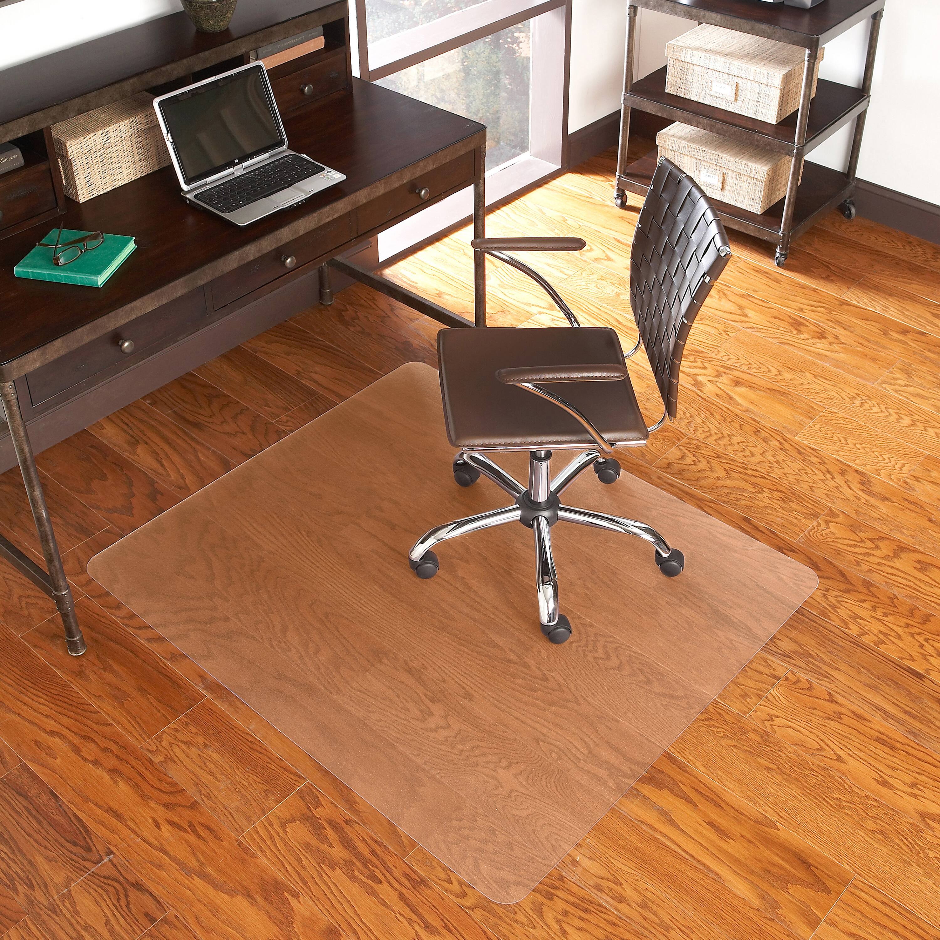 Alt View 1. Emma + Oliver - 36'' x 48'' Hard Floor Chair Mat - Clear.