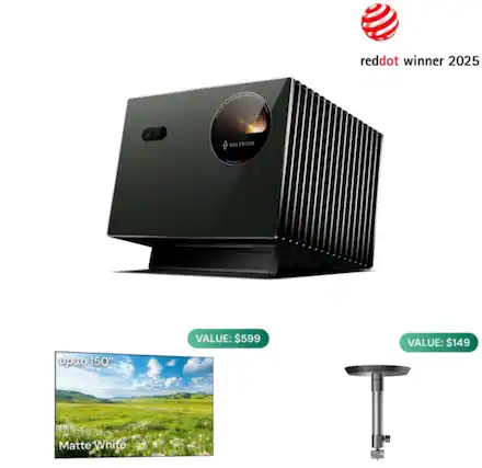 reddot winner 2025 VALERION up to 150" VALUE: $599 VALUE: $149 Matte White
