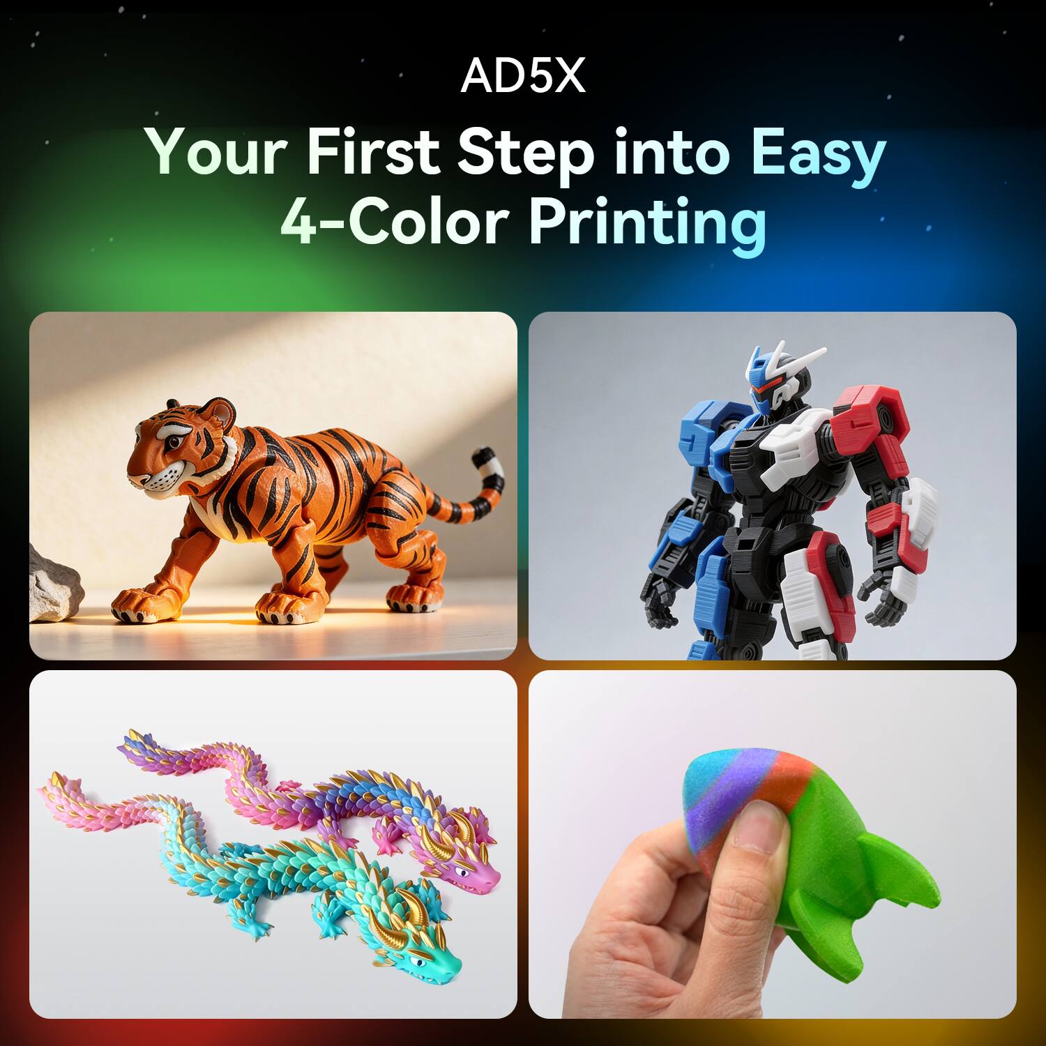 AD5X  
Your First Step into Easy 4-Color Printing