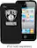 Front Standard. Tribeca - Brooklyn Nets Soft Shell Case for Apple® iPhone® 4 and 4S - Black.