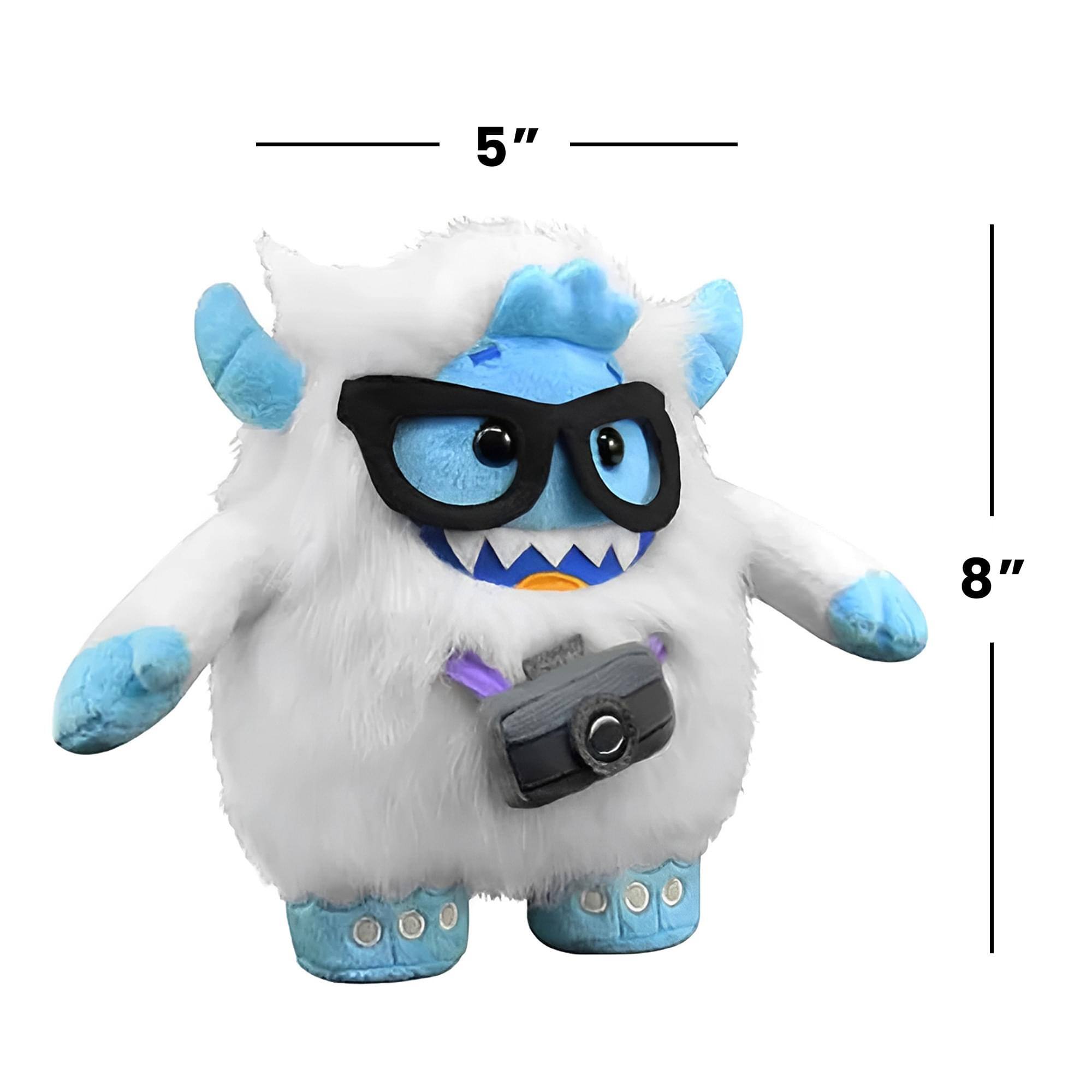 Alt View 2. Crowded Coop - WhimWham 8" Plush, Yeti Nerd Glasses - Grey.