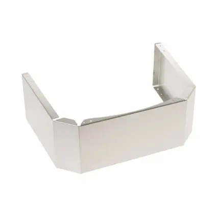 Front. Monogram - Duct Cover for Monogram 48" Range Hoods - Silver.