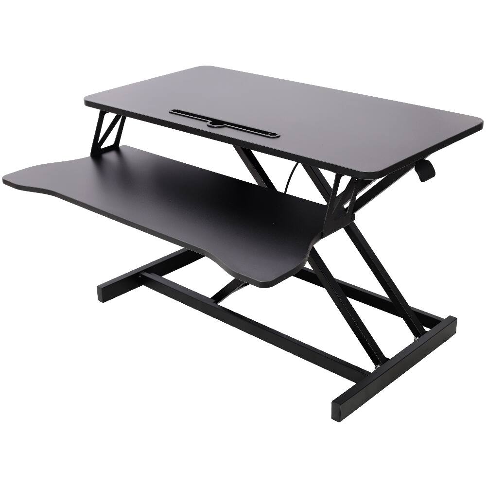 Alt View 3. Loheer - Loheer Adjustable Height Standing Laptop Desk Converter Black - Black.