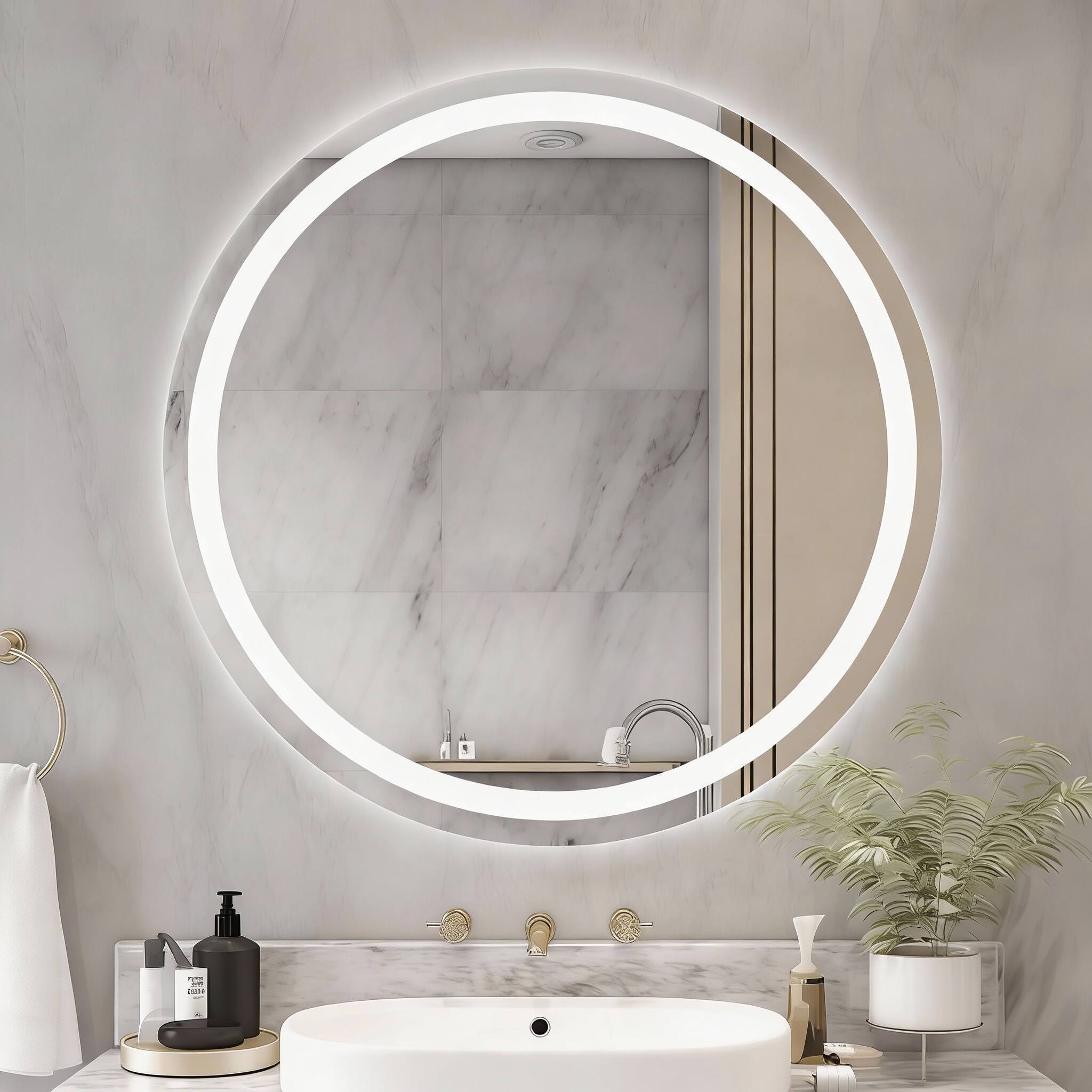 Clear-round 28"L x 28"W