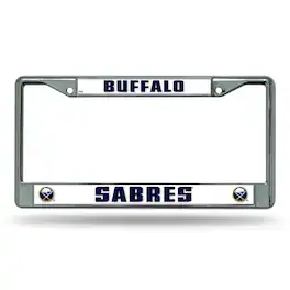 Rico Industries - Buffalo Sabres NHL Chrome Metal License Plate Frame - Multi