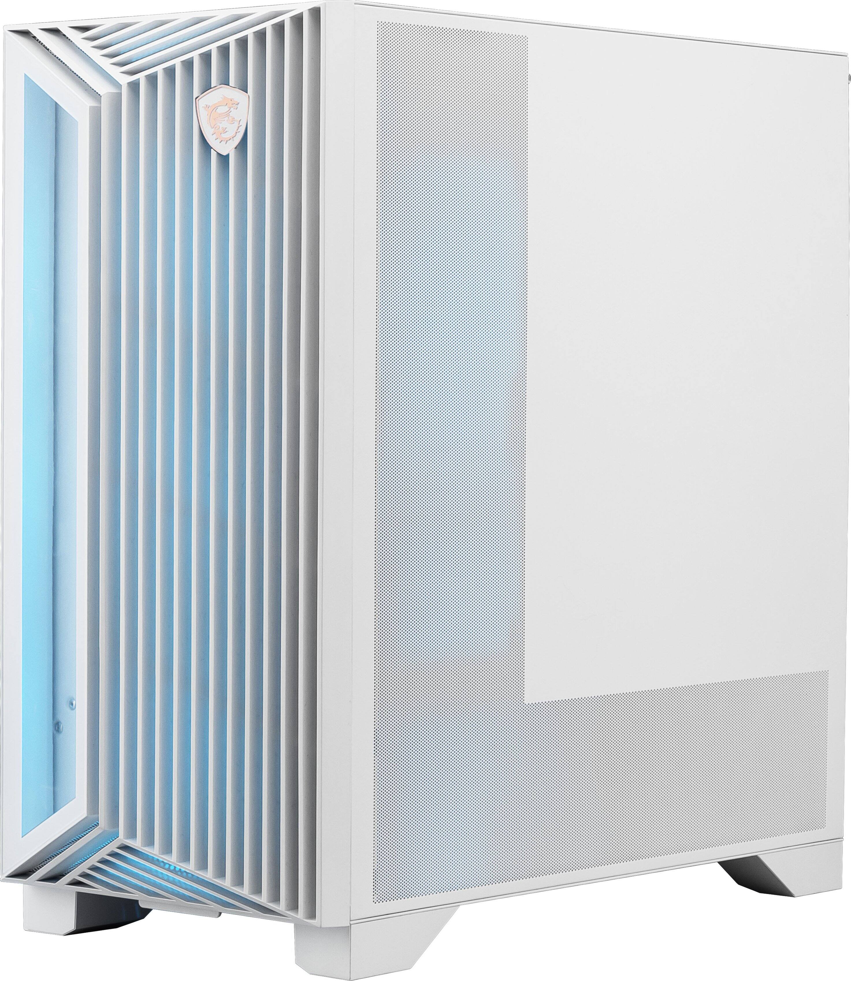 Alt View 6. MSI - Aegis Z2 Gaming Desktop - AMD R5-8400F 2024 - 16GB Memory - NVIDIA GeForce RTX 5060 - 1TB SSD Storage - White - White.