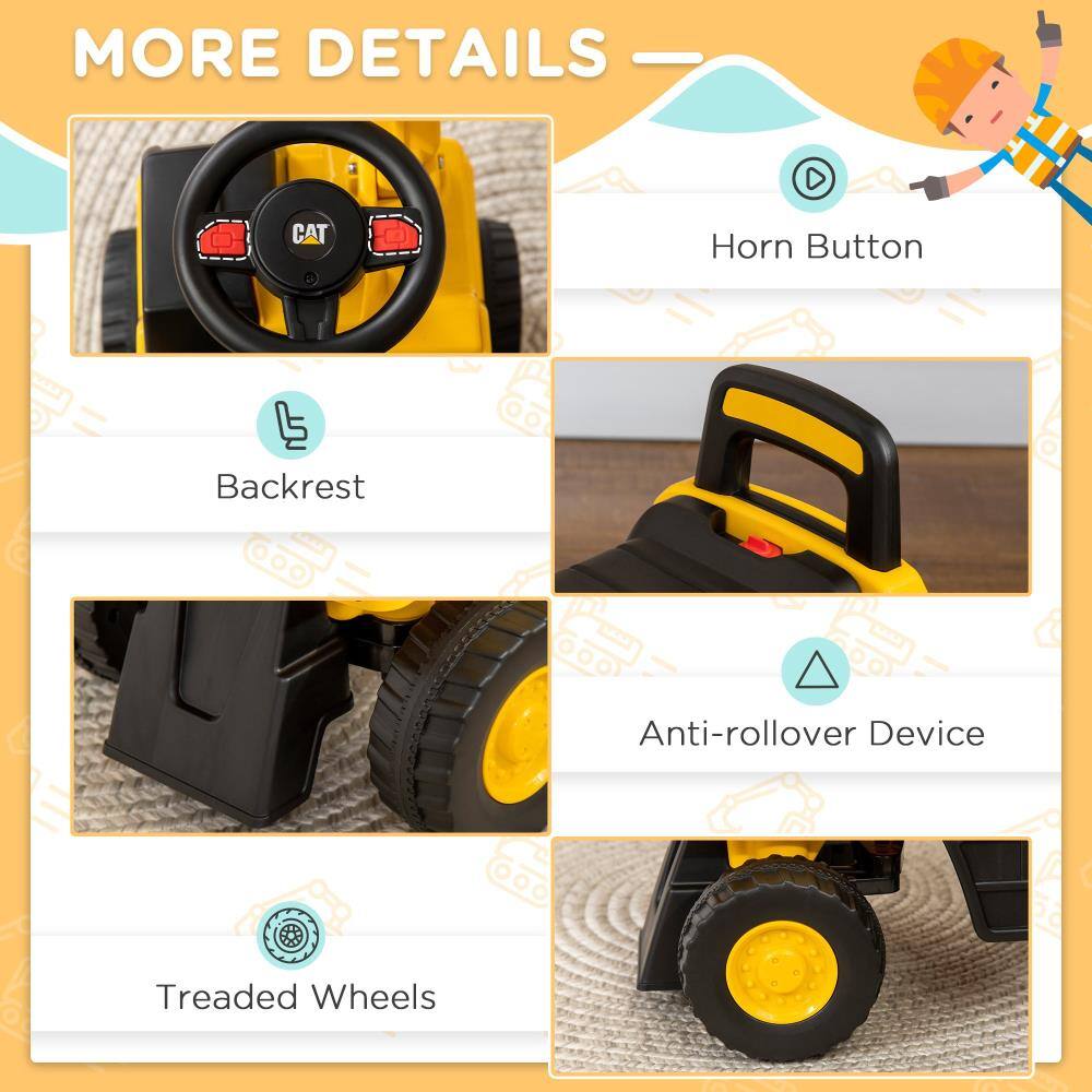MORE DETAILS

- Horn Button
- Backrest
- Anti-rollover Device
- Treaded Wheels