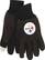 Front Standard. WinCraft - Pittsburgh Steelers Touch-Screen Gloves - Black.
