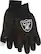 Front Standard. WinCraft - Oakland Raiders Touch-Screen Gloves - Black.