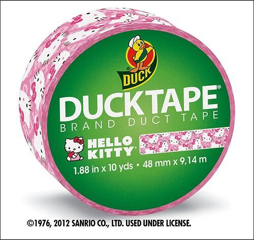 Angle Standard. Duck - Hello Kitty Printed Duct Tape.