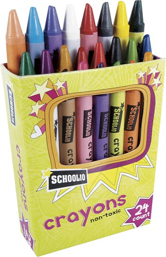 Best Buy: Schoolio Crayons (24-Count) OM04509