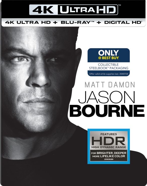  Jason Bourne [SteelBook] [Includes Digital Copy] [4K Ultra HD Blu-ray/Blu-ray] [Only @ Best Buy] [2016]
