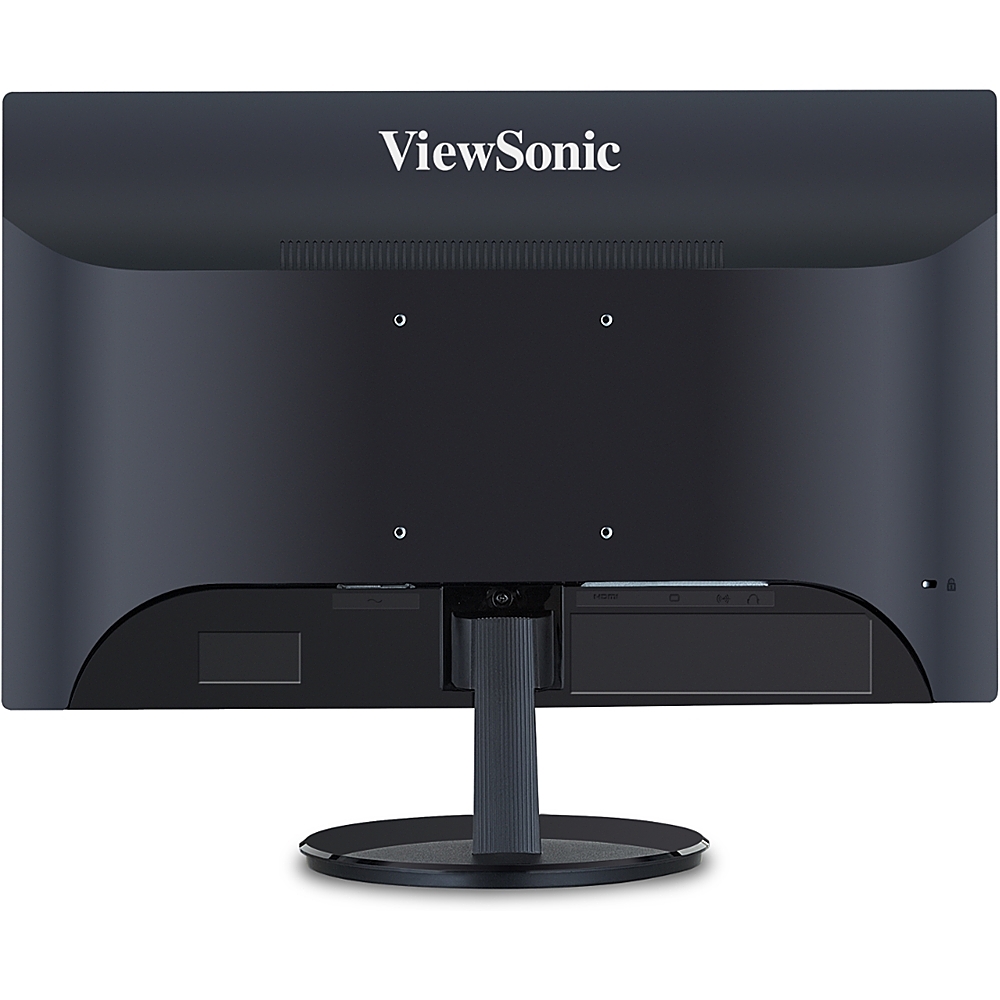 Back View: ViewSonic - 21.5 LCD FHD Monitor (DisplayPort VGA, HDMI) - Black