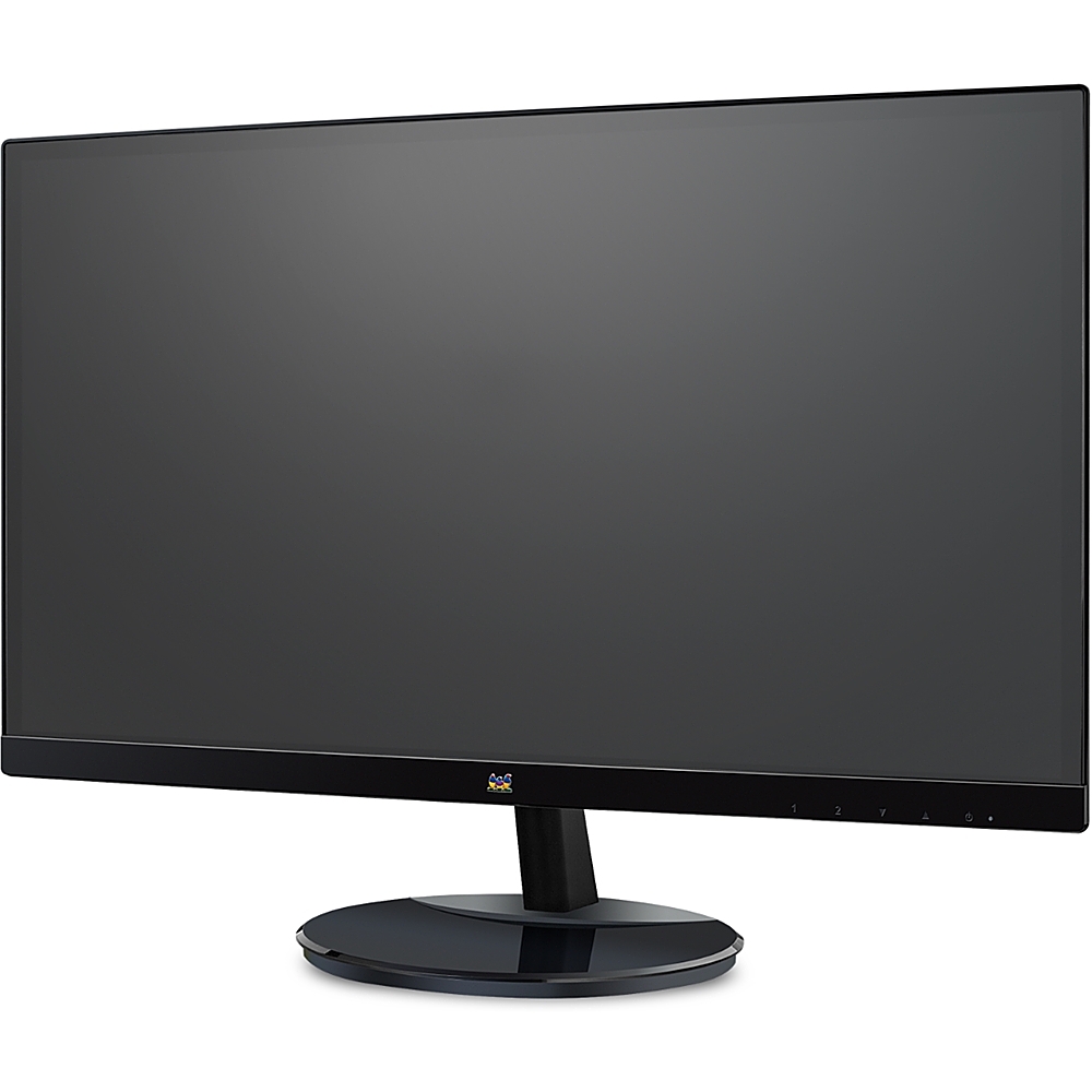 Left View: ViewSonic - 21.5 LCD FHD Monitor (DisplayPort VGA, HDMI) - Black