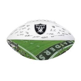 Logo Brands - Las Vegas Raiders 2025 Autograph Signature Football - Black