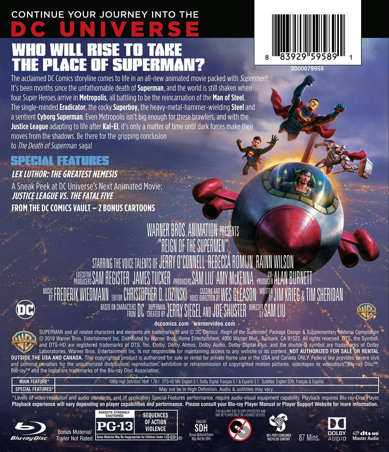 Back. Reign of the Supermen [Blu-ray].
