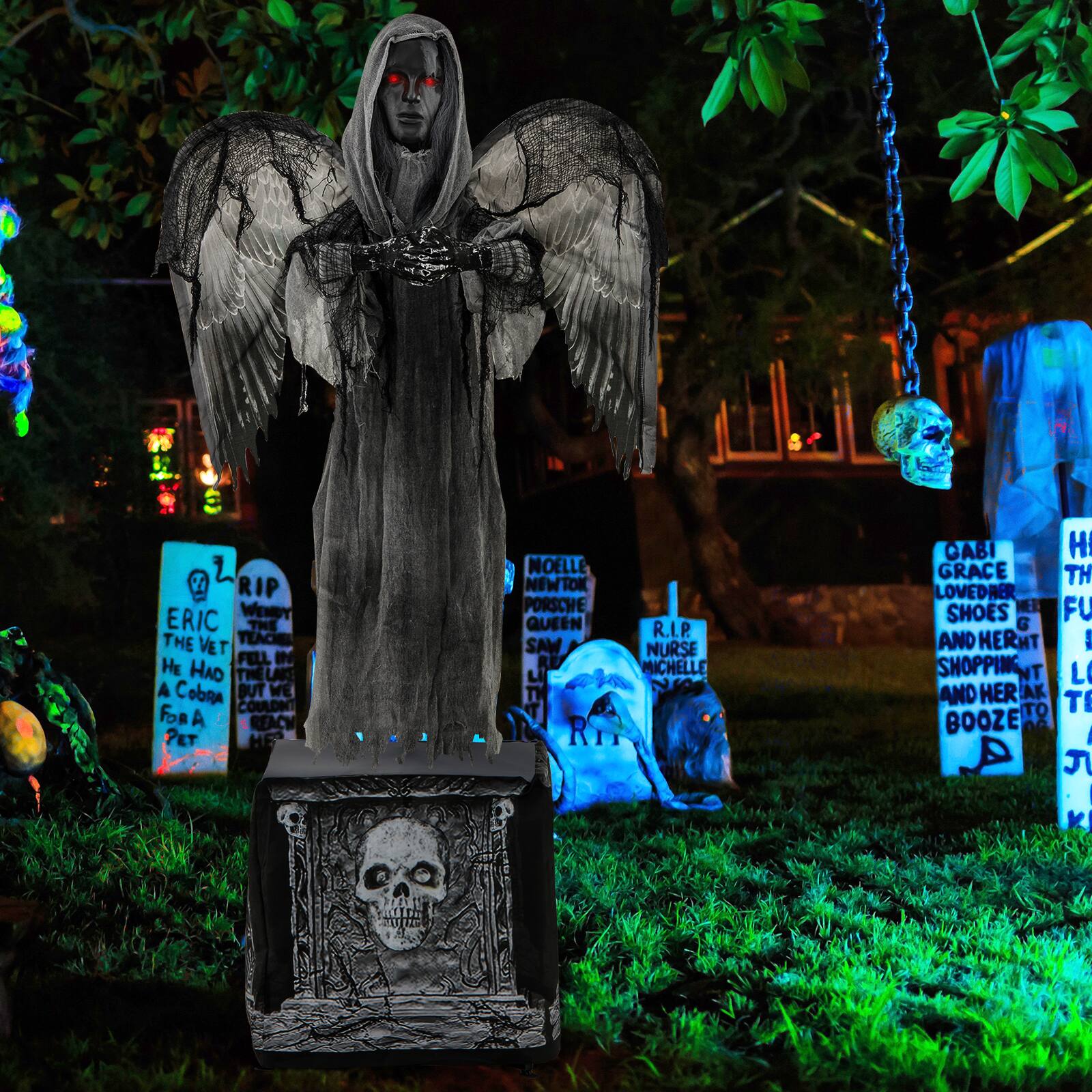 APOLLO HALLOWEEN ver 展示品 Amazon.com: Crazy Bonez Light-Up Skeleton Gargoyle – 10