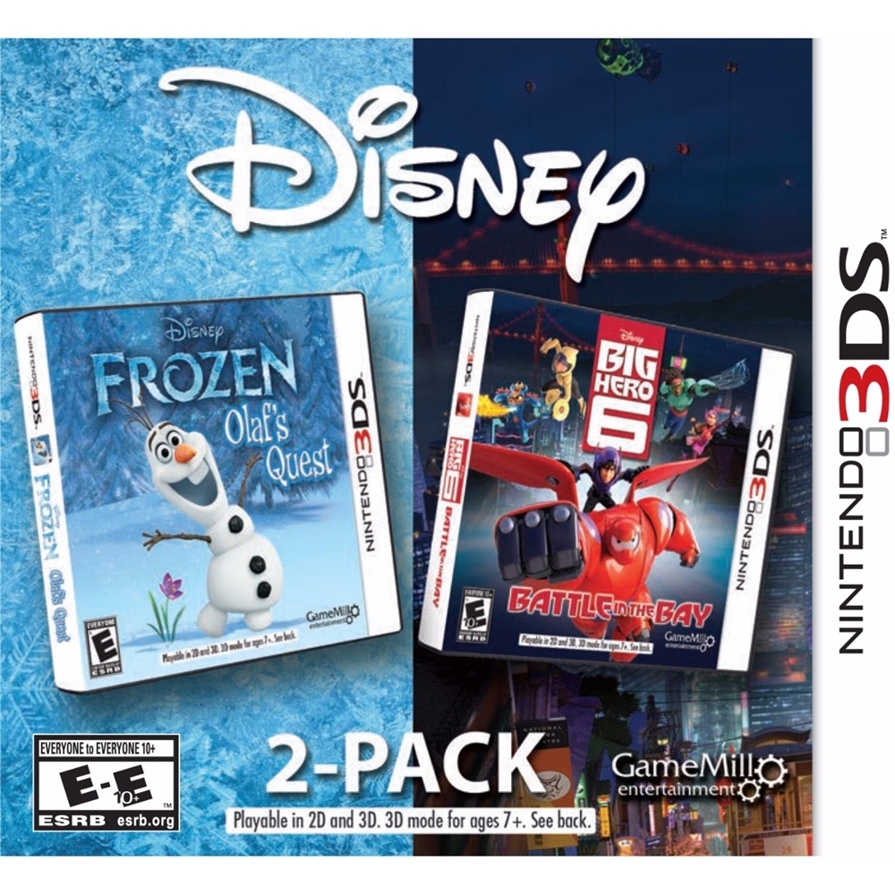 Best Buy: Disney 2 Pack: Frozen Olaf’s Quest and Big Hero 6 Standard  Edition Nintendo 3DS U00039