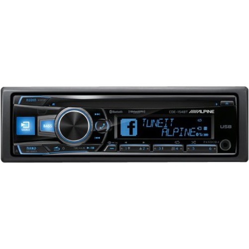  Alpine - Car CD Player - 72 W RMS - iPod/iPhone Compatible - Single DIN - Black