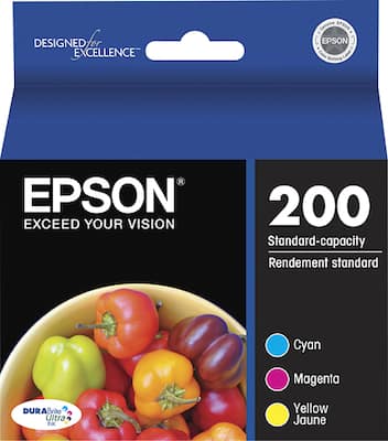 Epson - 200 3-Pack Ink Cartridges - Cyan/Magenta/Yellow