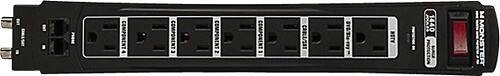 Front Standard. Monster - Just Power It Up 700 7-Outlet Surge Protector.