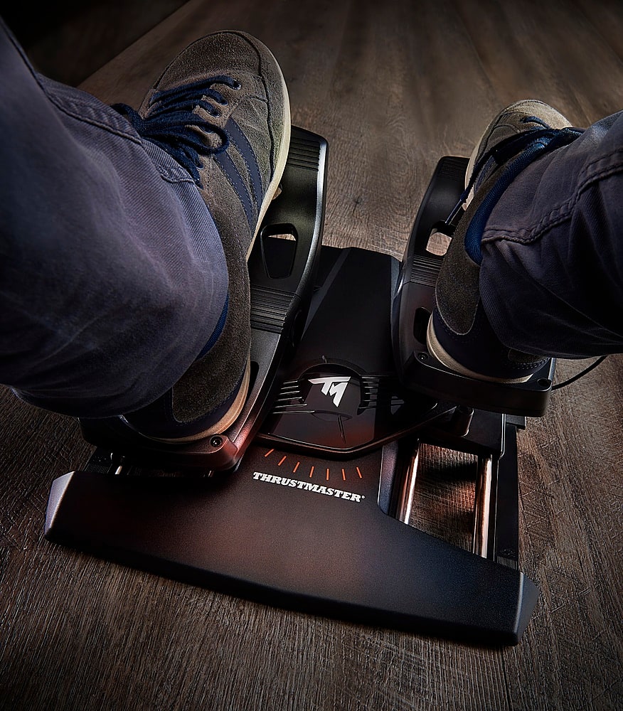 Alt View 19. Thrustmaster - T.Flight Rudder Pedals for Xbox Series X|S, Xbox One, PS5, PS4, and PC - Black.