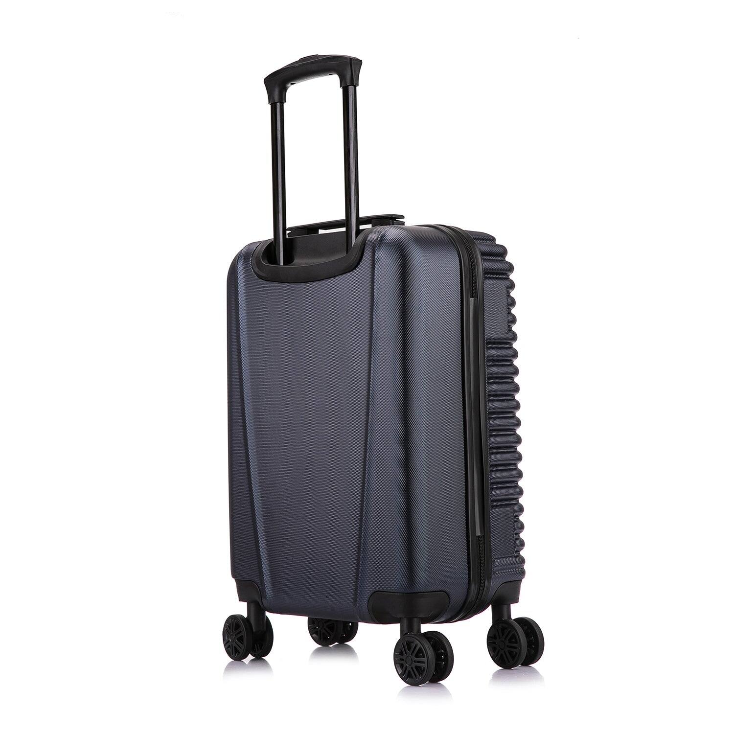 Alt View 1. InUSA - Ally lightweight hardside spinner luggage 20" carry-on - NAVY BLUE.