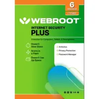 Webroot - Internet Security Plus + Antivirus Protection (6 Devices) (2-Year Subscription) - Android, Apple iOS, Chrome, Mac OS, Windows - Front_Zoom