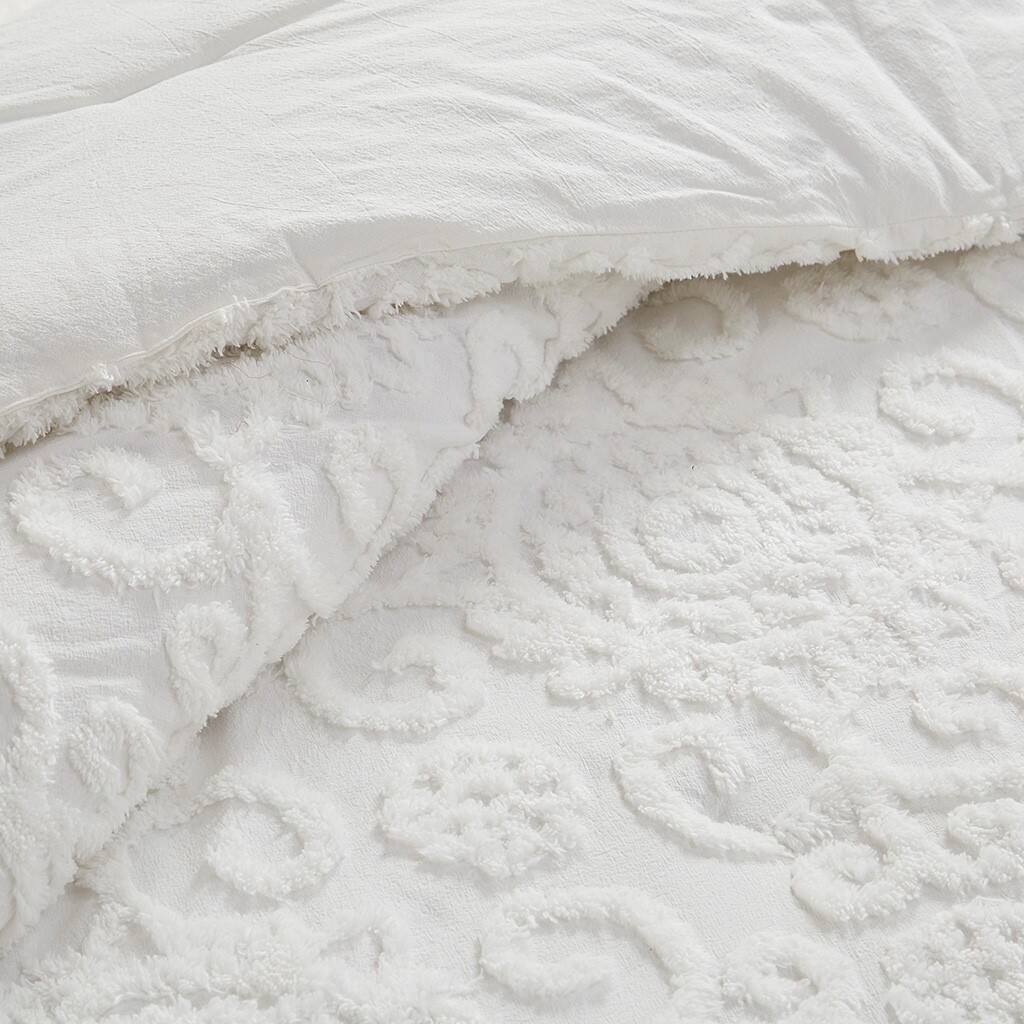 Alt View 5. Gracie Mills - Gracie Mills Lito Chenille Cotton Comforter Mini Set - Ivory.