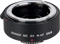Front. Bower - DGII Digital Autofocus 2x Teleconverter Lens for Nikon DSLR Cameras - Black.