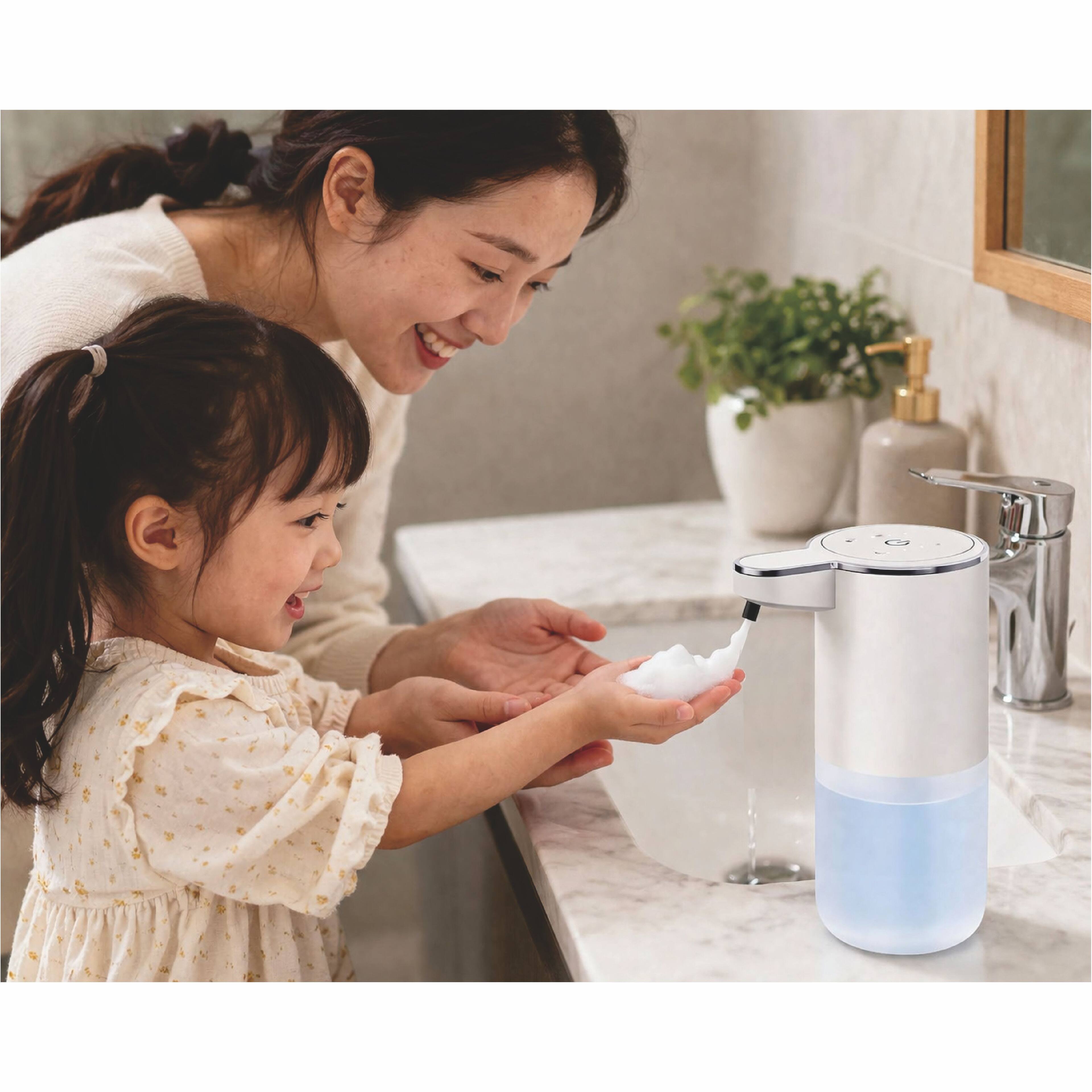 Alt View 5. eco4life - 13.5 oz Automatic Soap Dispenser Touchless with 4 Adjustable Levels, Rechargeable, IPX5 Waterproof.